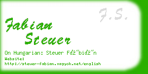 fabian steuer business card